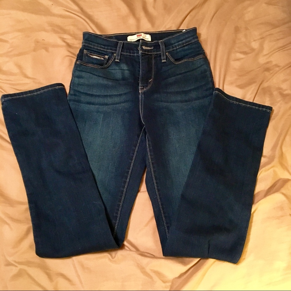Levi’s 512 Perfectly Slimming Skinny Blue Jeans